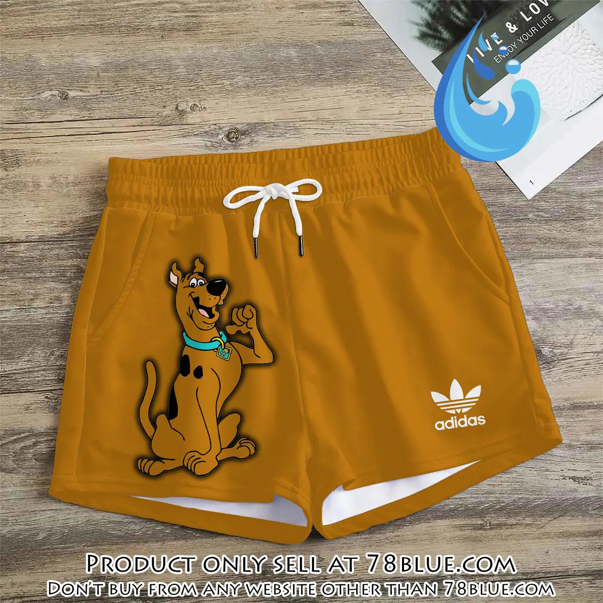 Premium scoobydoo in adidas women shorts lady beach shorts wms1075 78b2048682